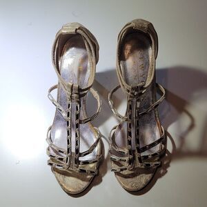 BRAND NEW NEW YORK TRANSIT HIGH HEEL PEEP TOE ANKLE STRAP SANDAL